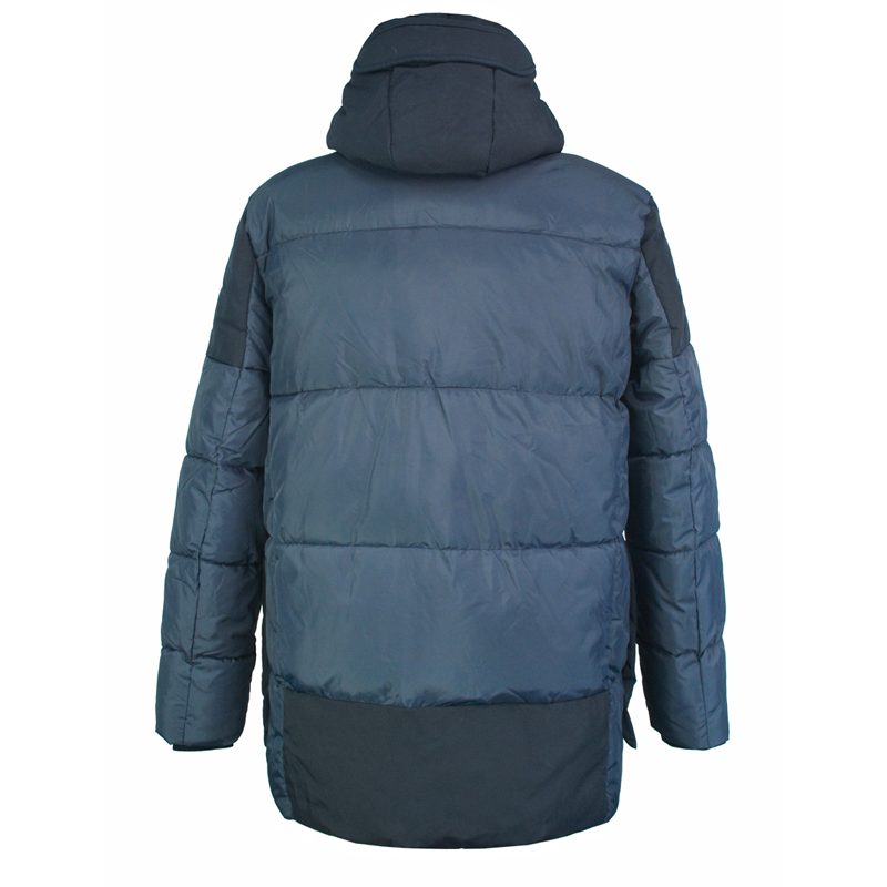 Color contrast windproof autumn customized padding warmest winter jacket mens